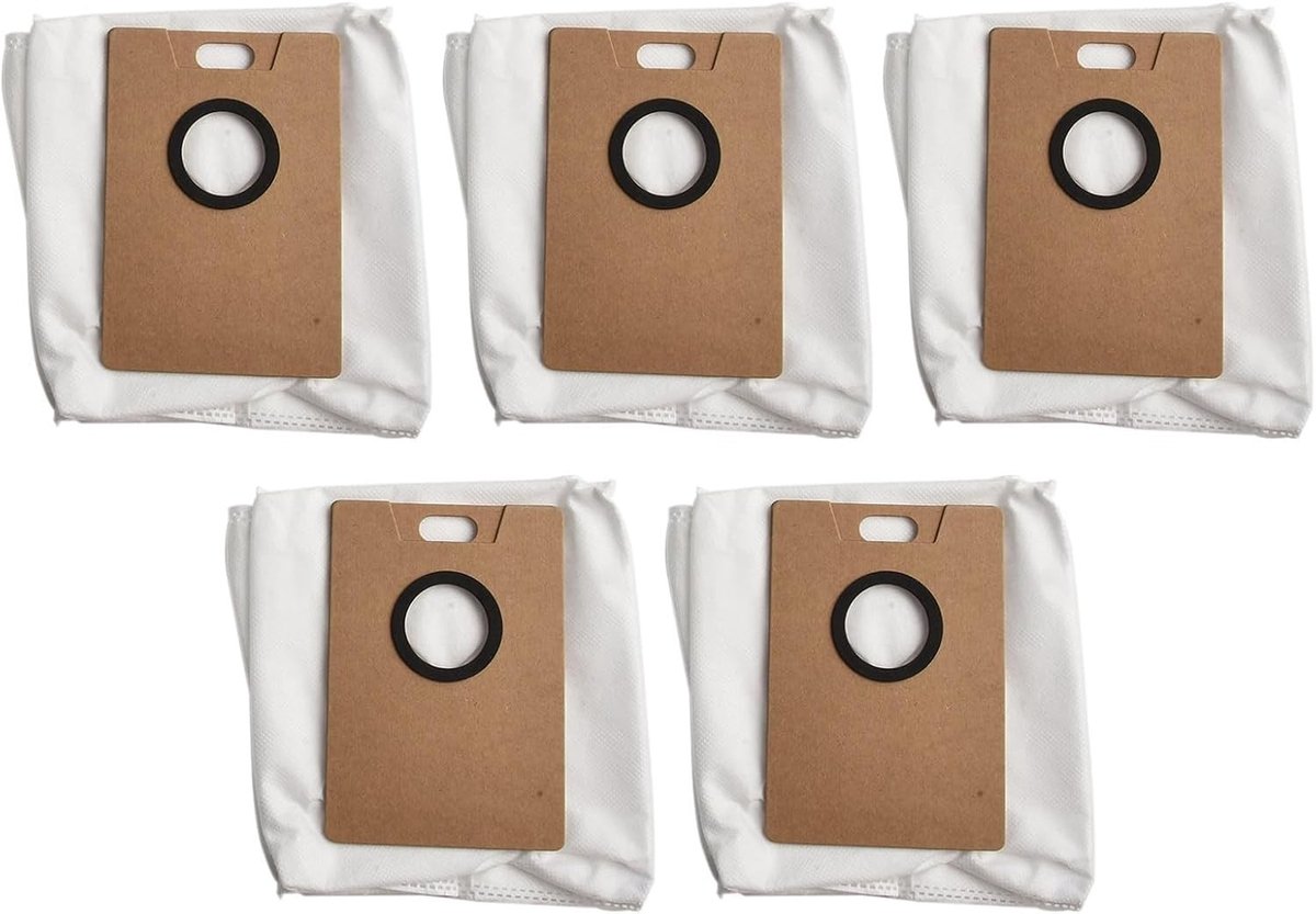 Vervangende Stofzakken Set van 5 voor Robotstofzuiger, Geschikt voor Diverse Modellen, Grote Capaciteit Nonwoven Stofzakken voor Efficiënte Stofopvang