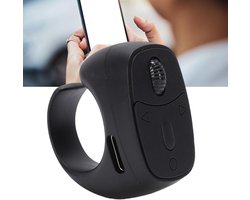 Multifunctionele Scrolling Ring voor TikTok, Bluetooth Afstandsbediening voor Camera en Video-opnames, Ideaal voor Telefoon en Tablet (Zwart)