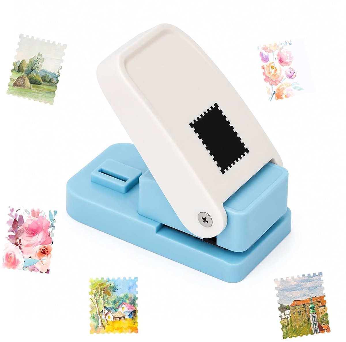 Rechthoekige Gaatjespons – Precisie Gaatjespons voor Scrapbooking, Kaarten Maken en Creatief Papierwerk, Perfecte Snede