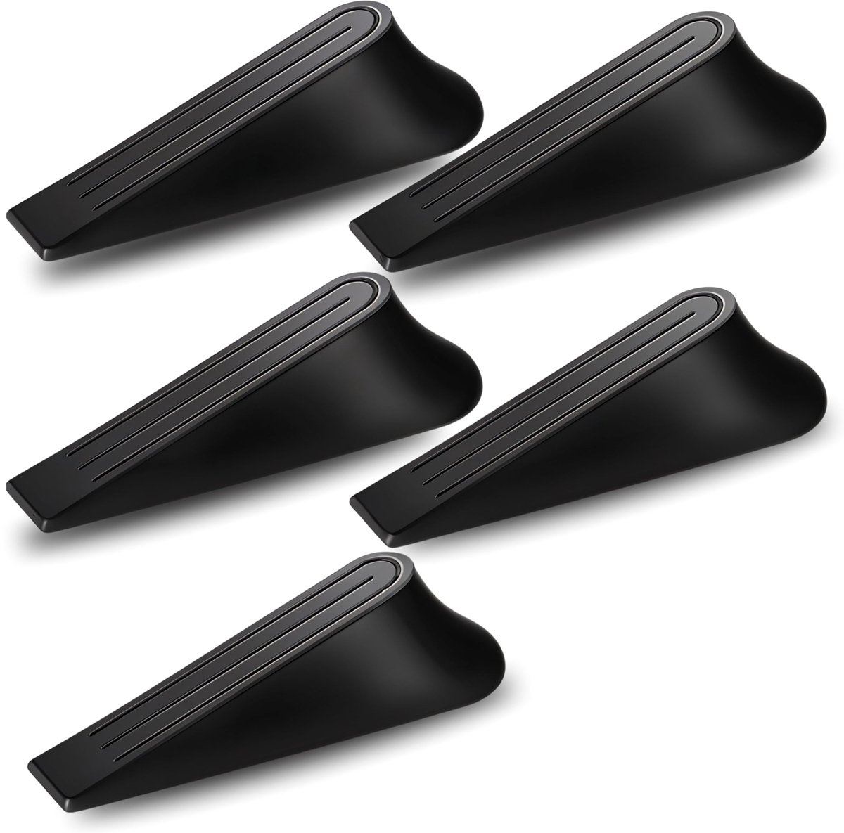 5 stuks rubberen deurstoppers - Duurzame, antislip, antislip deurstoppers voor onderkant van de deur - ShopVlot