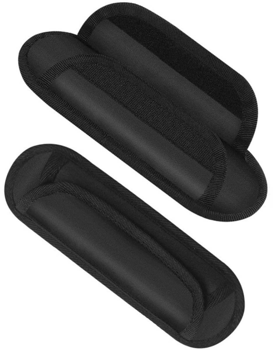 Gordelkussens 2 stuks - Zwart - Antislip bekleding - Comfortabel voor schoudertassen - ShopVlot
