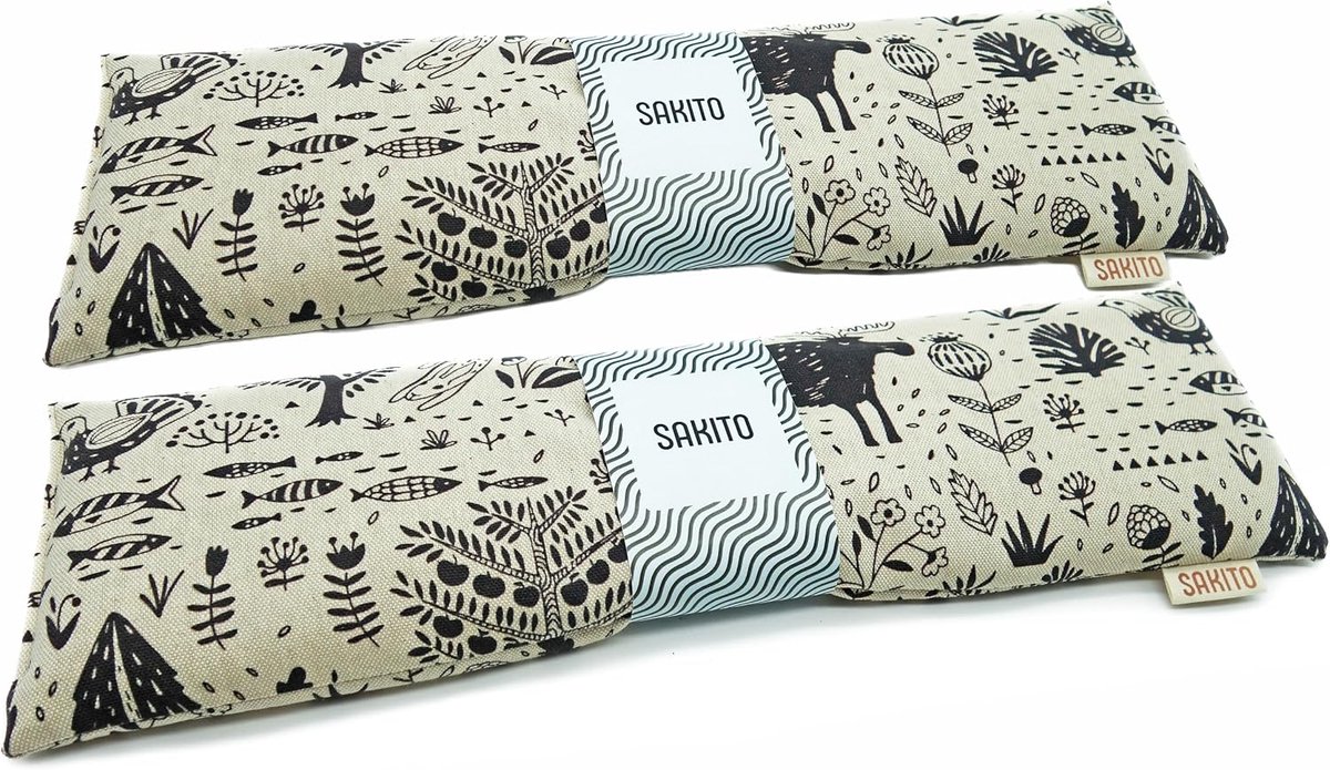 2 (uds) Microwave Heat Pads (43 x 12 cm) - Natural Relief for Neck, Lumbar and Menstrual Pain, Use in Heat or Cold - ShopVlot