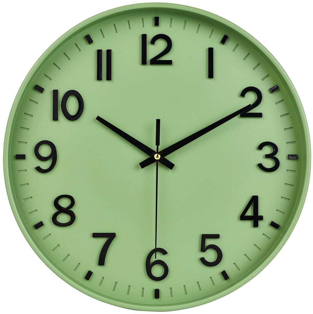 Wandklok 25,5 cm - moderne decoratieve klok - stille niet-tikkende kwarts - ideaal voor woonkamer of kantoor - ShopVlot