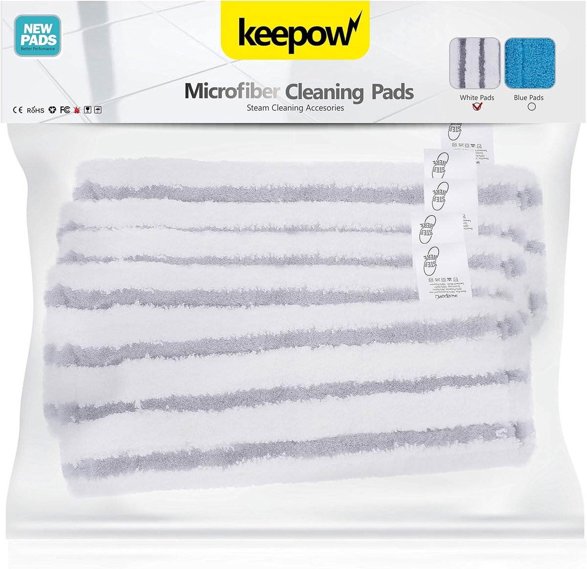 Microvezeldoeken Set van 5 voor Stoomreinigers, Geschikt voor Vloerreiniging en Accessoires, Ideaal voor Efficiënte Schoonmaak en Vlekverwijdering