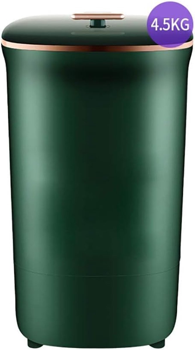 Mini Wasmachine Draagbare Wasmachine Spin Dryer Kleine Wasjes Met Afvoerpomp 4.5 Kilogram Groen