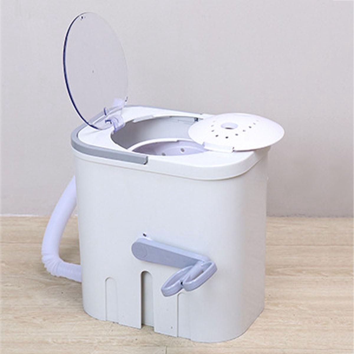 Mini Wasmachine Draagbare Wasmachine Kleine Wasjes Handmatig Aangedreven 27x38x38cm Wit