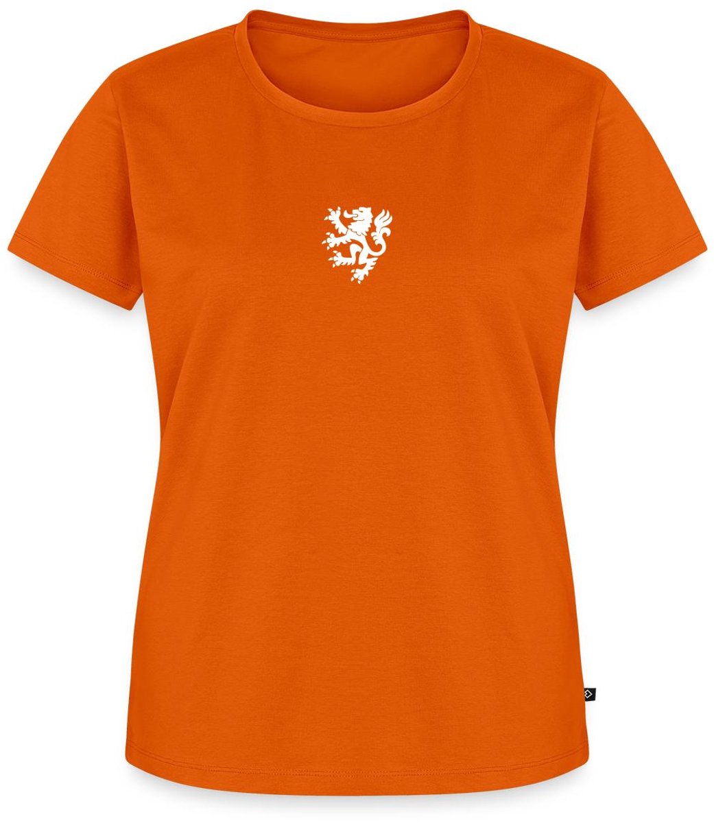 Nederland Voetbal Shirt Wapenshild Van De Leeuw Premium T Shirt Dames