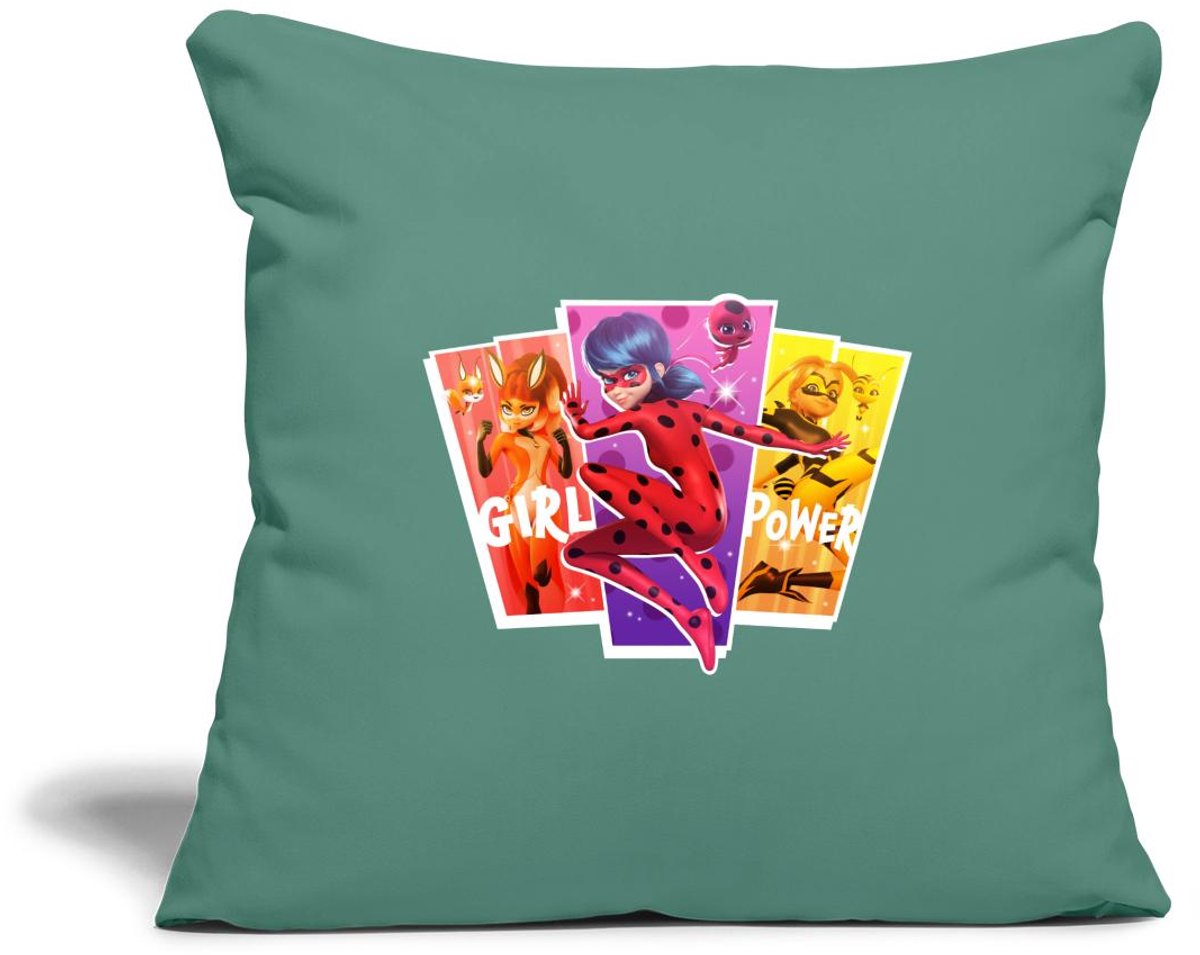 Miraculous Girl Power Ladybug Superheld Sierkussenhoes, 45 x 45 cm