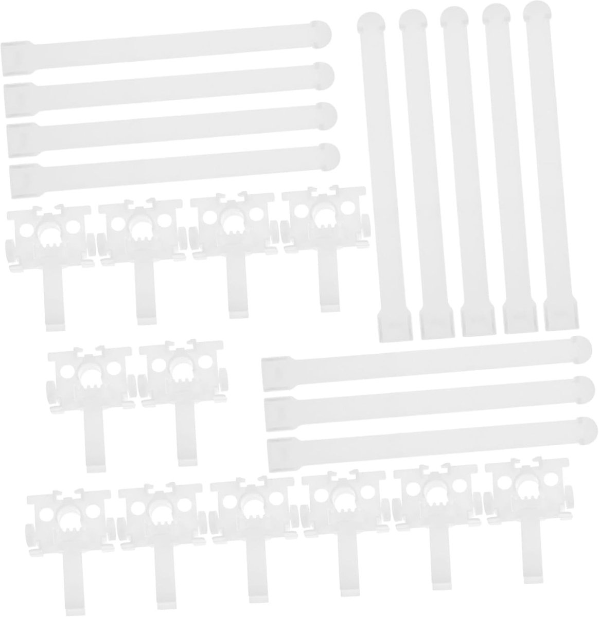 Gordijnaccessoires Jaloezie Reparatie - Verticale Blinde Onderdelen - Gordijnen Repareren - Kunststof Stevig Materiaal - 3.5x1.5x4.7cm - Wit