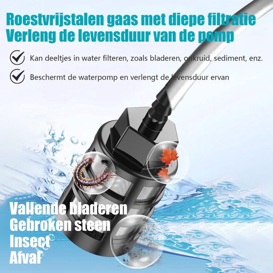 Hogedrukreiniger / Hogedrukspuit / Reinigingsapparaat - Blauw - Met pistool, lans, sproeikop, filter, schuimkanon, snelkoppelingen & slangen (2m + 7m) - Voor auto, terras, gevel, tuin & fiets - Incl. handleiding — afbeelding 4