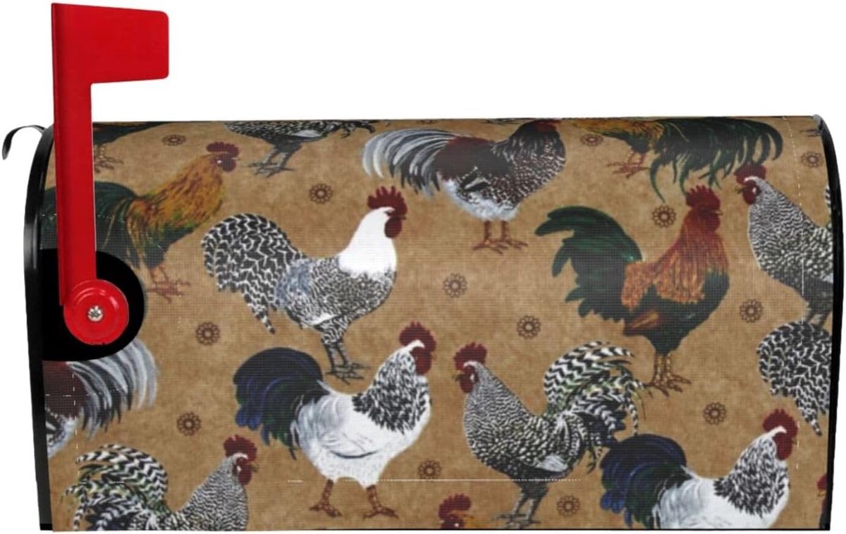 Brievenbus Decoratie - Magnetische Cover - Brievenbus Aankleden - Waterdicht Oxford-stof - Twee Maten - Zwart