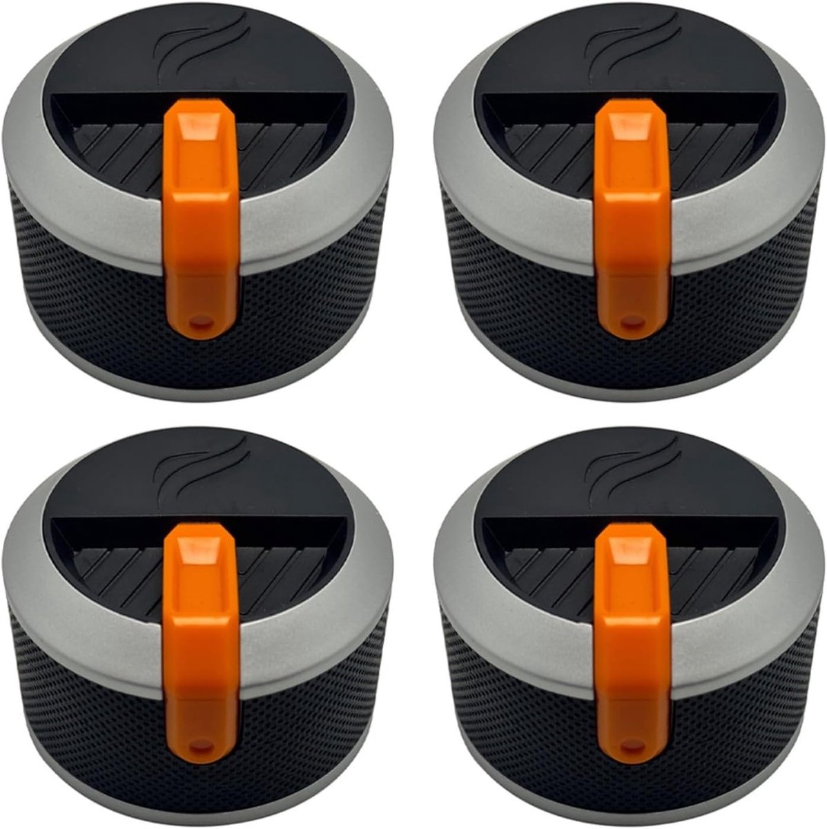 BBQ Kachel Knoppen - Oven Bediening - Temperatuur Instellen - Verfraait uw buitenkeuken - Diameter 58mm - Oranje