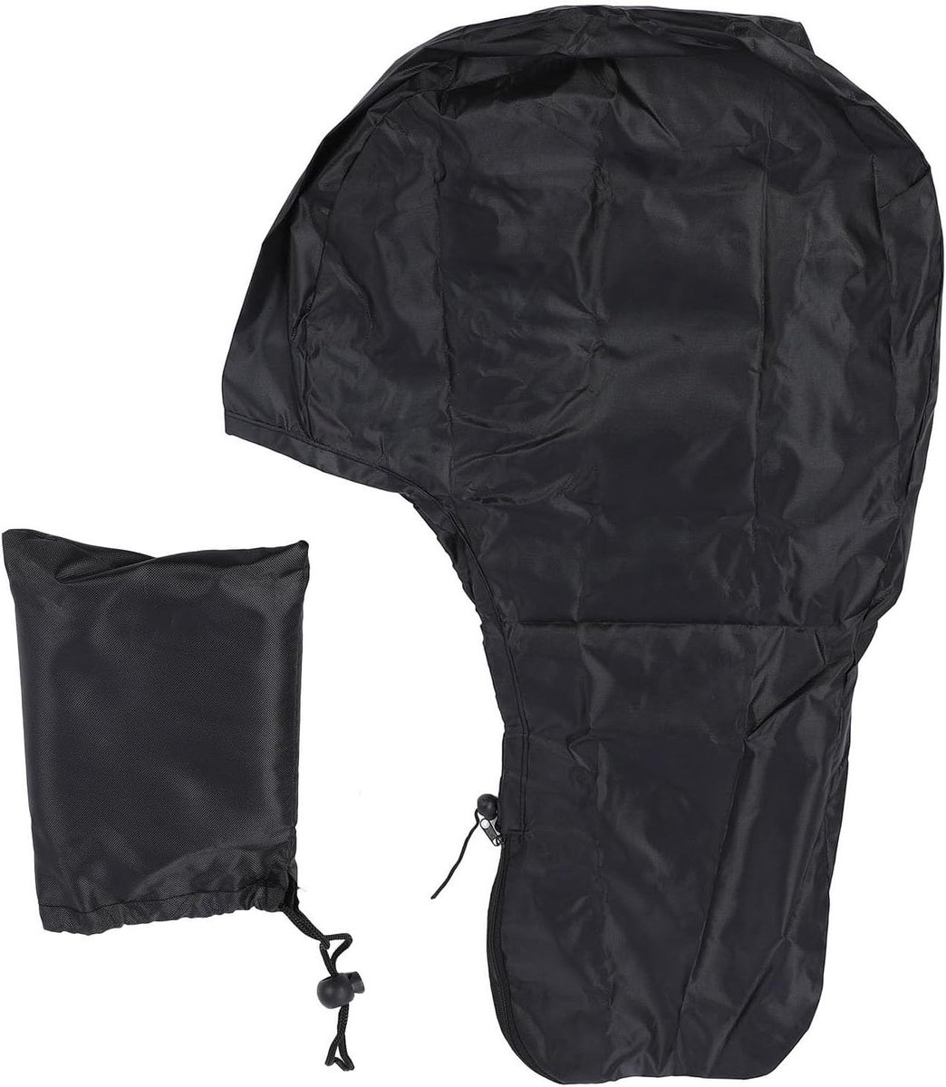 Waterdichte Motorhoes voor Buitenboordmotoren tot 5 PK, Polyester, Inclusief Opbergtas, Windbestendig Bootaccessoire, 240g, Bescherming tegen Weerselementen
