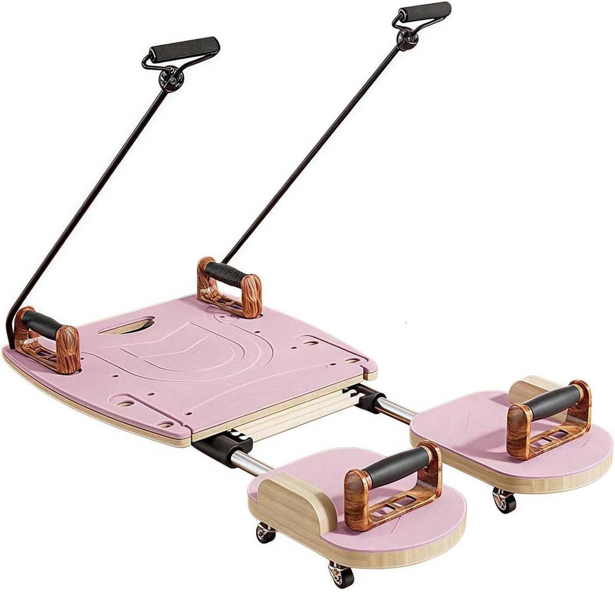 Pilates Fitnessboard - Core Trainer - Full Body Workout - Stabiele Anti-slip Basis - 90x48 cm - Roze
