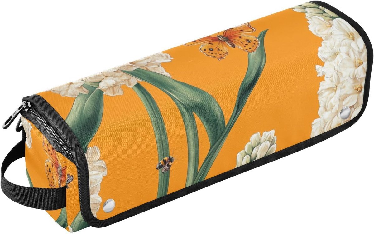 Haargereedschap Tas - Reistas Stijltang - Styling Tools Opbergen - Hittebestendige Mat - 37 x 31 cm - Iris Wit