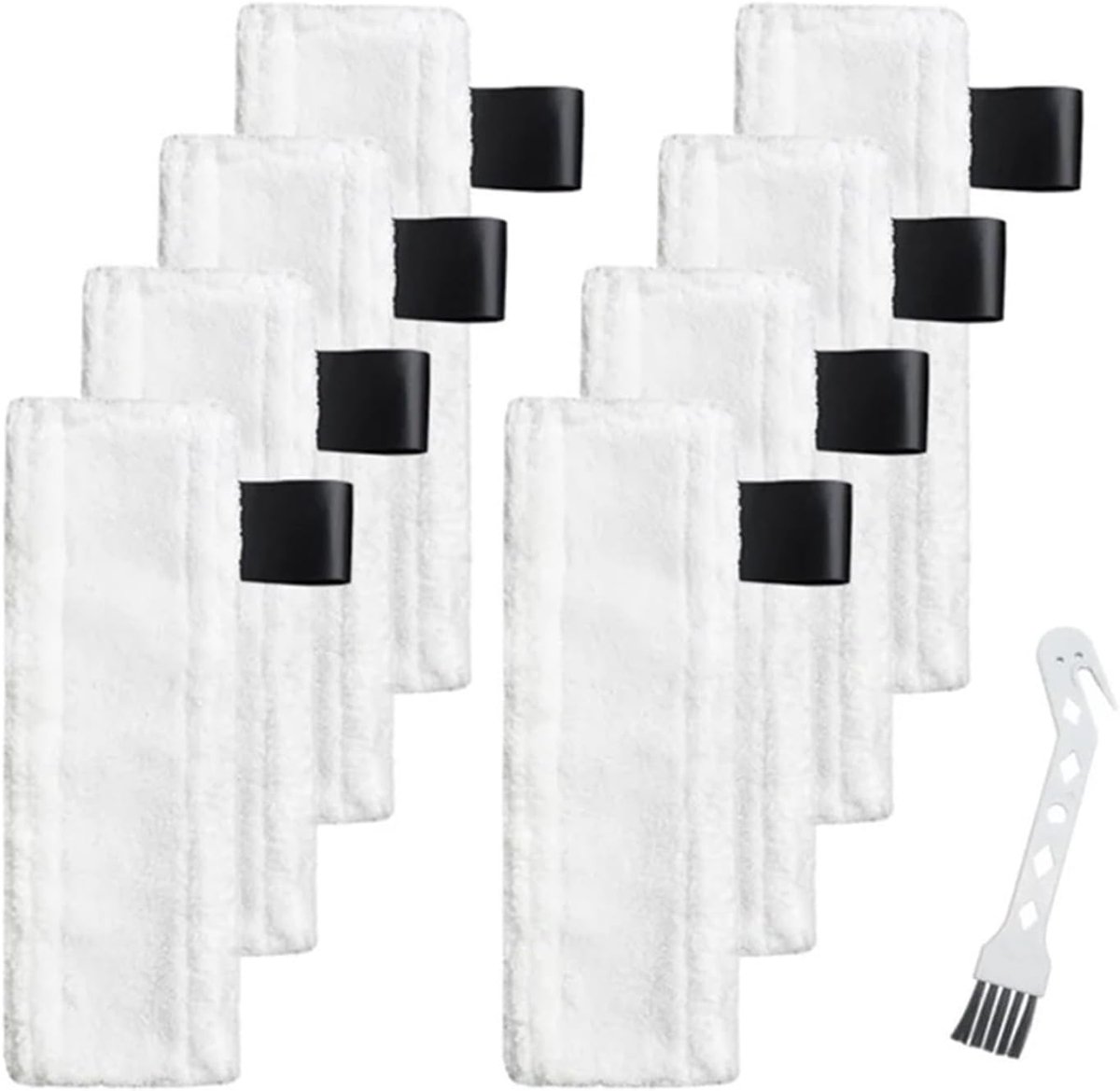 Stoomreiniger Doeken - Microvezel Pads - Vloeren Reinigen - Specifiek Ontworpen - 8 Stuks - Wit