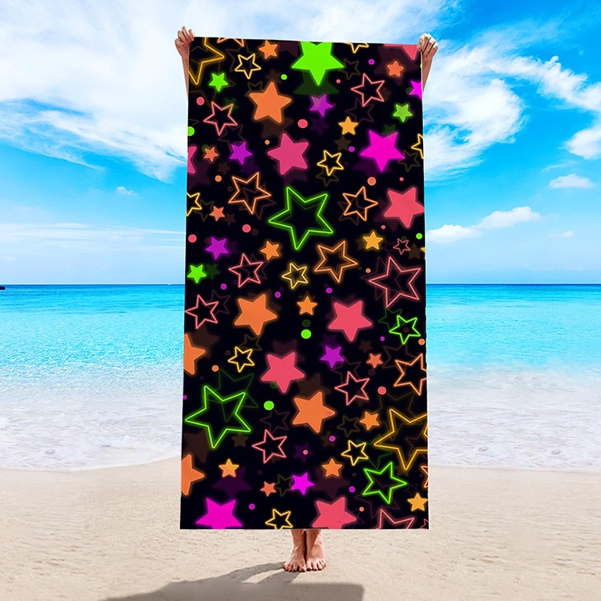 Strandhanddoek Microvezel - Strandlaken Yoga Handdoek - Zonvakantie Strand Gebruik - Zandv