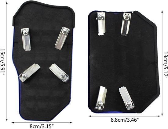 Universele Pedaal Covers - Auto Pedaal Anti-slip - Verbeter Rijcomfort - Verhoogde Wrijving - 15 x 8 cm - Rood van universele — afbeelding 3