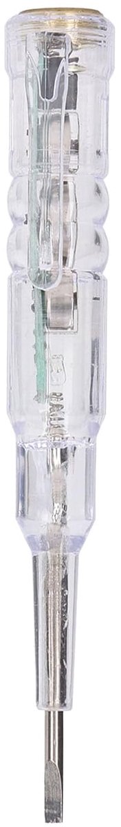 Elektrische Tester - Spanningszoeker Pen - Veilig Elektra Testen - Zelftestfunctie LED - 70-250V Bereik - Transparant