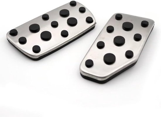 Auto Pedaal Hoesjes - Pedaal Covers - Sportieve Look - Antislip Oppervlak - 50 x 10 x 10 cm - Zilver — afbeelding 5