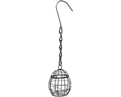 Vogel Suet Houder - Voederstation Vogel - Vogels Voeren - Eekhoorn Proof - 12 x 8 x 8 cm - Metaal