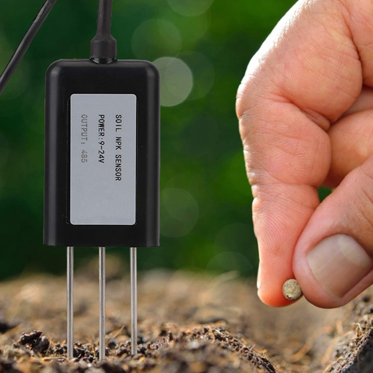Bodemvoeding Sensor - NPK Tester - Planten Verzorgen - Hoge Nauwkeurigheid - 14 cm Lengte - Grijs