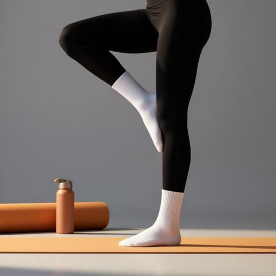 3 paar antislip pilates-sokken voor dames - yoga-sokken met grip, maat 36-40, ideaal voor sportschool en dans — afbeelding 4