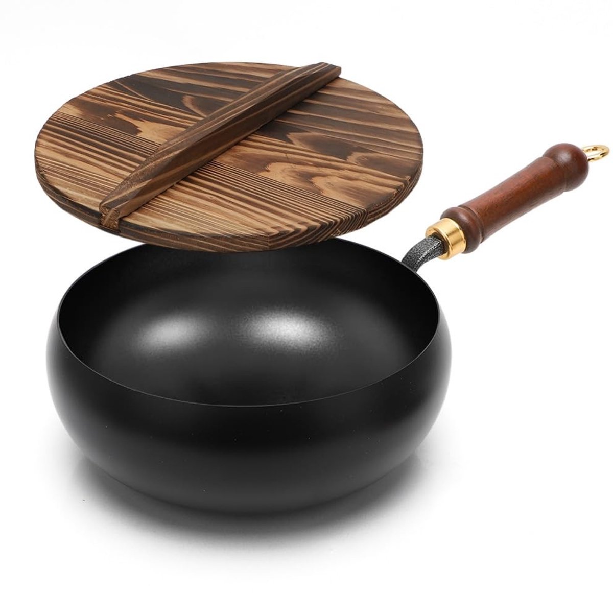 Omgoods - Handgeforgeerde Gietijzeren Pan - Hoogglans 24 cm