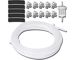 Diesel Heater Fuel Line Kit 4m White Fuel Hose Filter Clips Replace 470499 for Webasto for Eberspacher D2 D4 D5 2KW 4KW 5KW 8KW Car Air Parking Heater 89031118