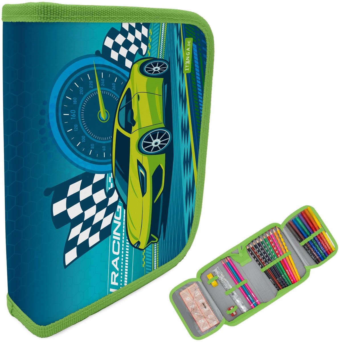 Omgoods - Vulpenetui 28 Stuks - Met Racing Car Motief
