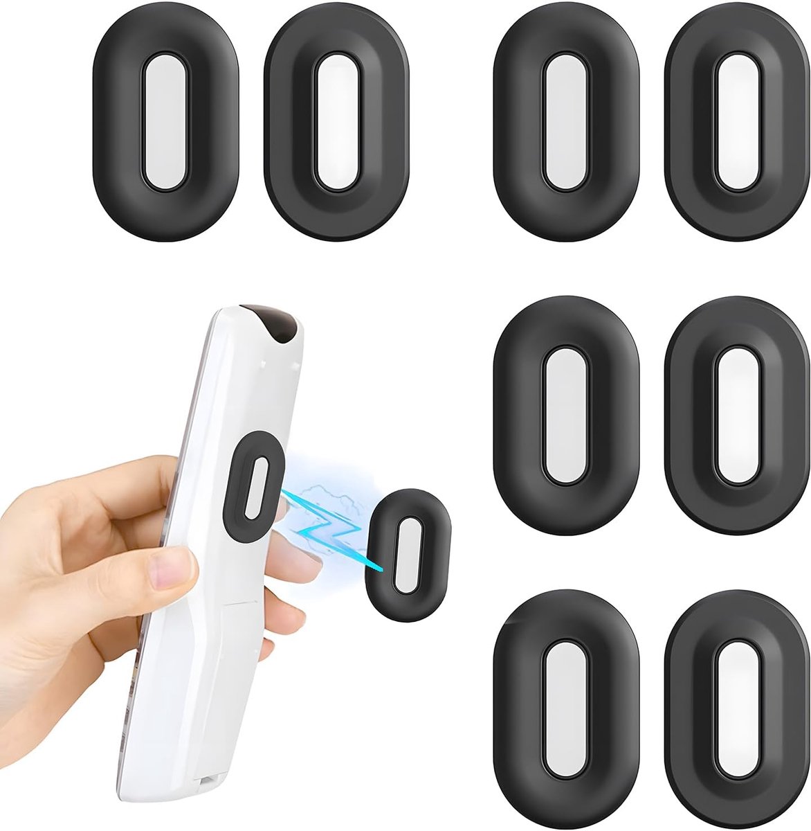 4 stuks 2025 supersterke magnetische afstandsbedieninghouder, afstandsbediening houder, dubbele magneten, zelfklevend, universeel, wandhouder, opslag voor tv/airconditioning