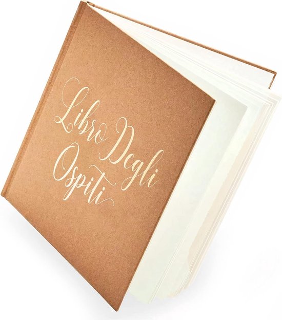 Guest Book Italiaanse versie bruin — afbeelding 3