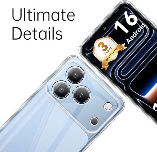 Beschermhoes voor Blackview Wave 7C met 2 stuks gehard glas - Zachte siliconen, schokbestendig, ultradun en krasbestendig TPU-design — afbeelding 4