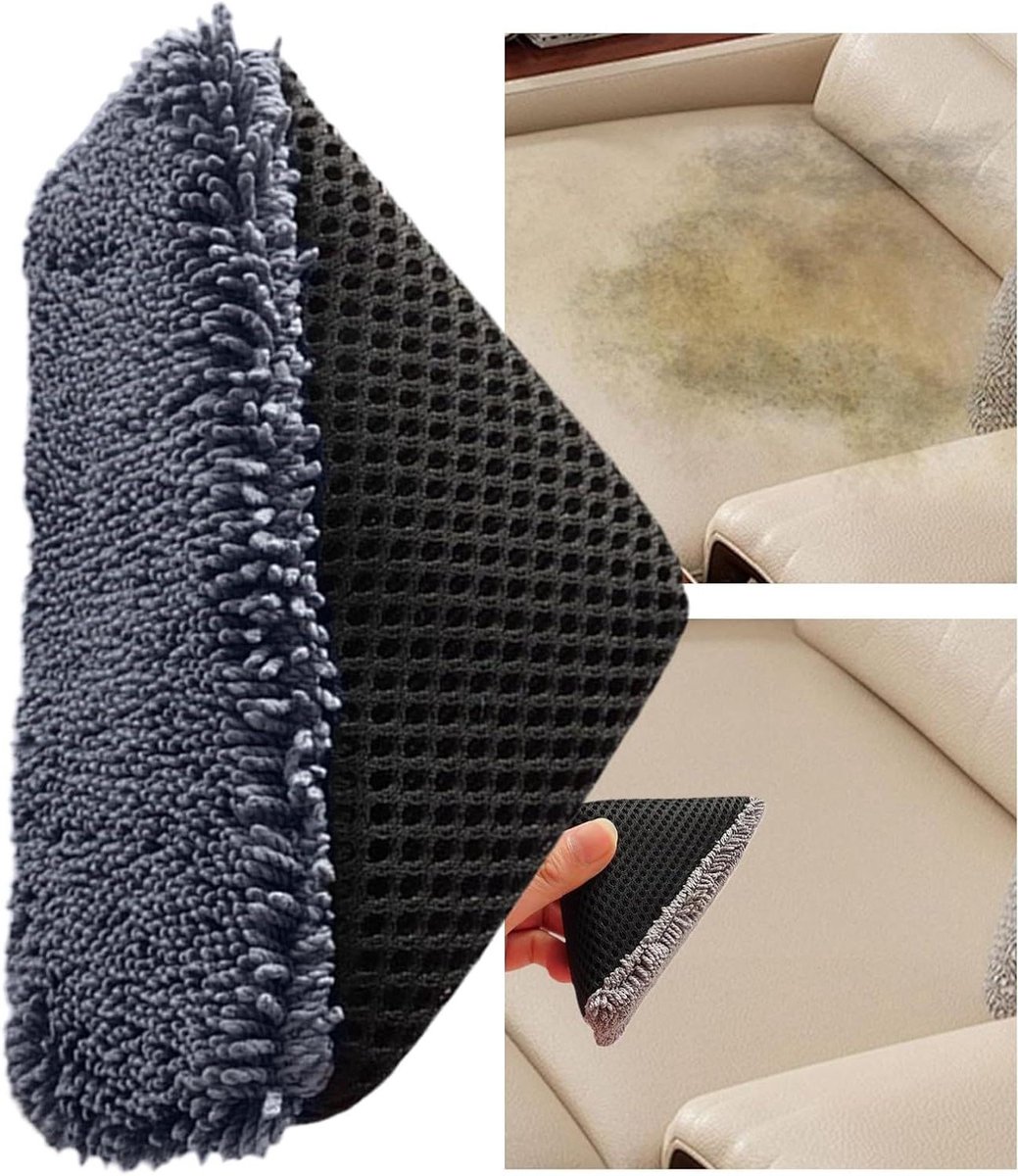 Microvezel Applicator Pad - Detailing Pad Poets Spons - Auto Interieur Reinigen - Ergonomisch Driehoekig Ontwerp