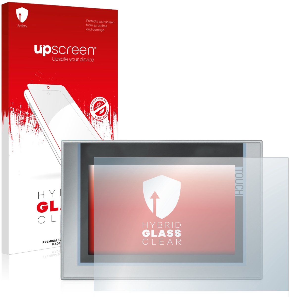 upscreen - Screenprotector voor Siemens Simatic TP1200 Comfort - Folie Beschermfolie Beschermglas transparant