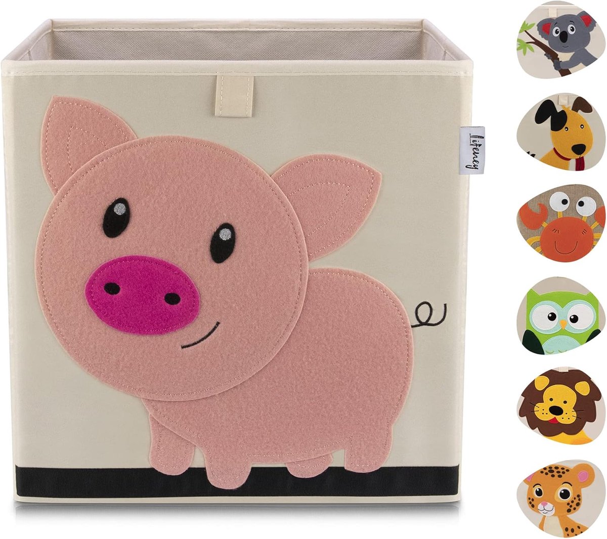 SnelShoppen - Opbergdoos Hond - Kleurvolle Polyester Opbergoplossing, 330 x 330 x 330 mm, Hangbaar, 5 Jaar Garantie, Perfect voor Hondenspeeltjes, Sno