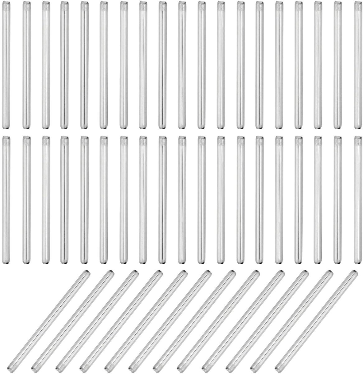 55 stuks 304 roestvrij staal cilinderpen 4mm diameter, 65mm lengte deuvelstiften metalen rekpennen voor kledingkast commode kast boekenkast industrie huishouden meubels rekken