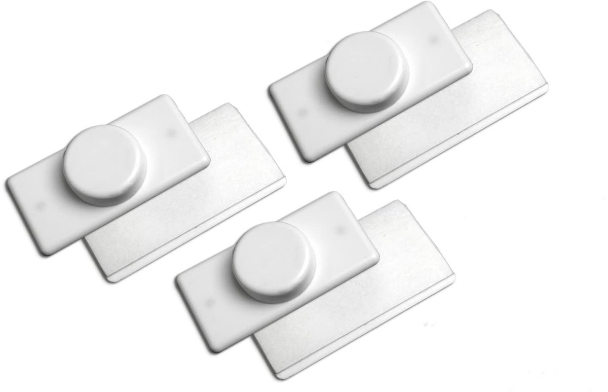 Omgoods - Roller Magnet Houder - Wit, 6 Stuks voor Rolgordijnen