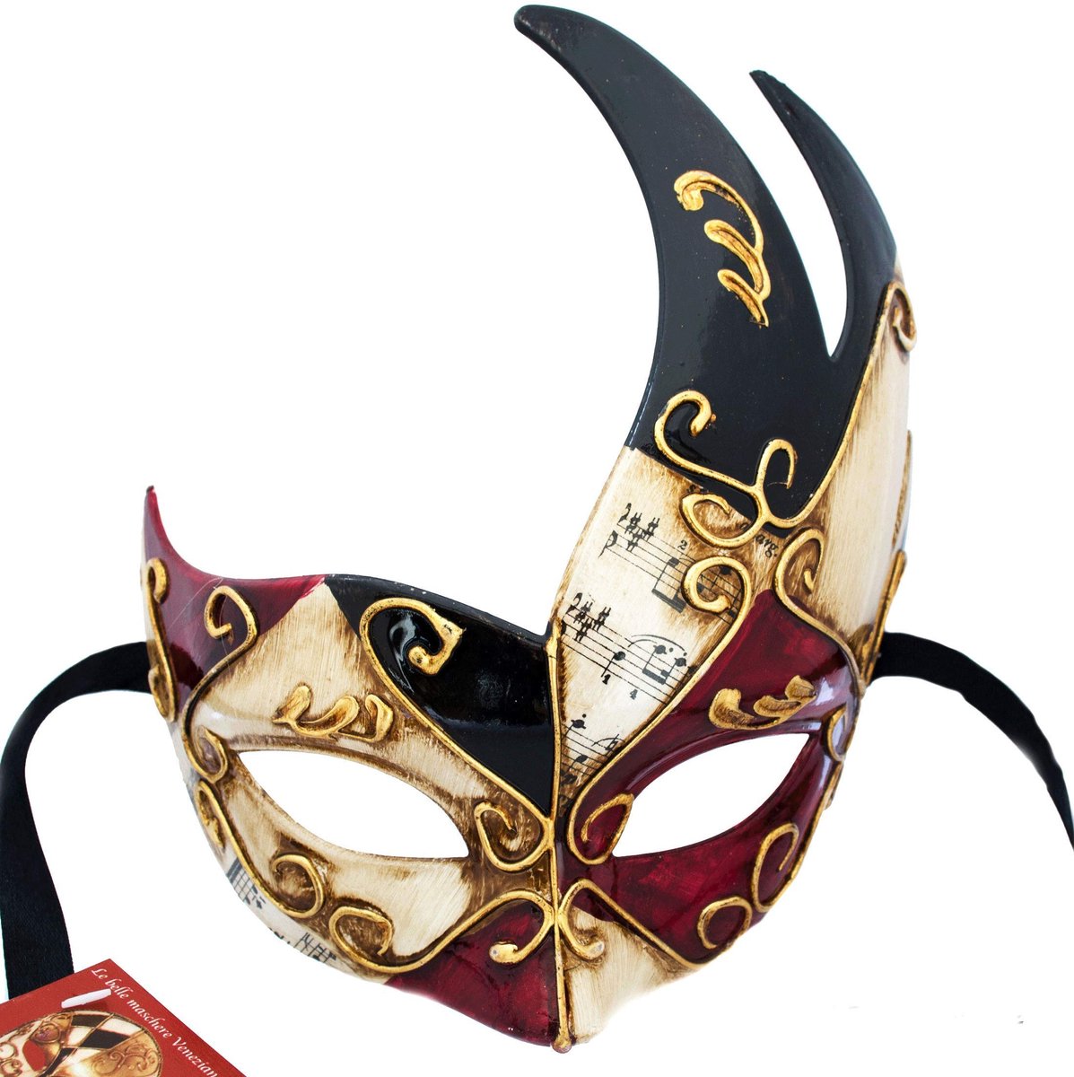Omgoods - Handgemaakt Venetiaans Masker voor Carnaval - Colombina Ball Mask voor Mannen en Vrouwen