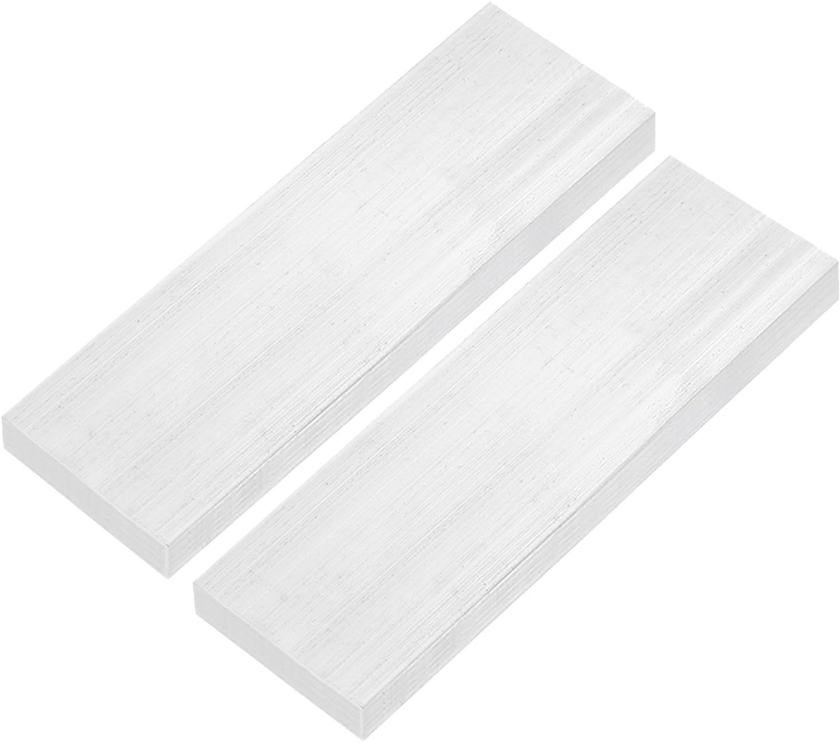 Omgoods - Aluminium Vierkante Staven Set van 2 - 25 x 50 x 200 mm, 6061 Aluminium