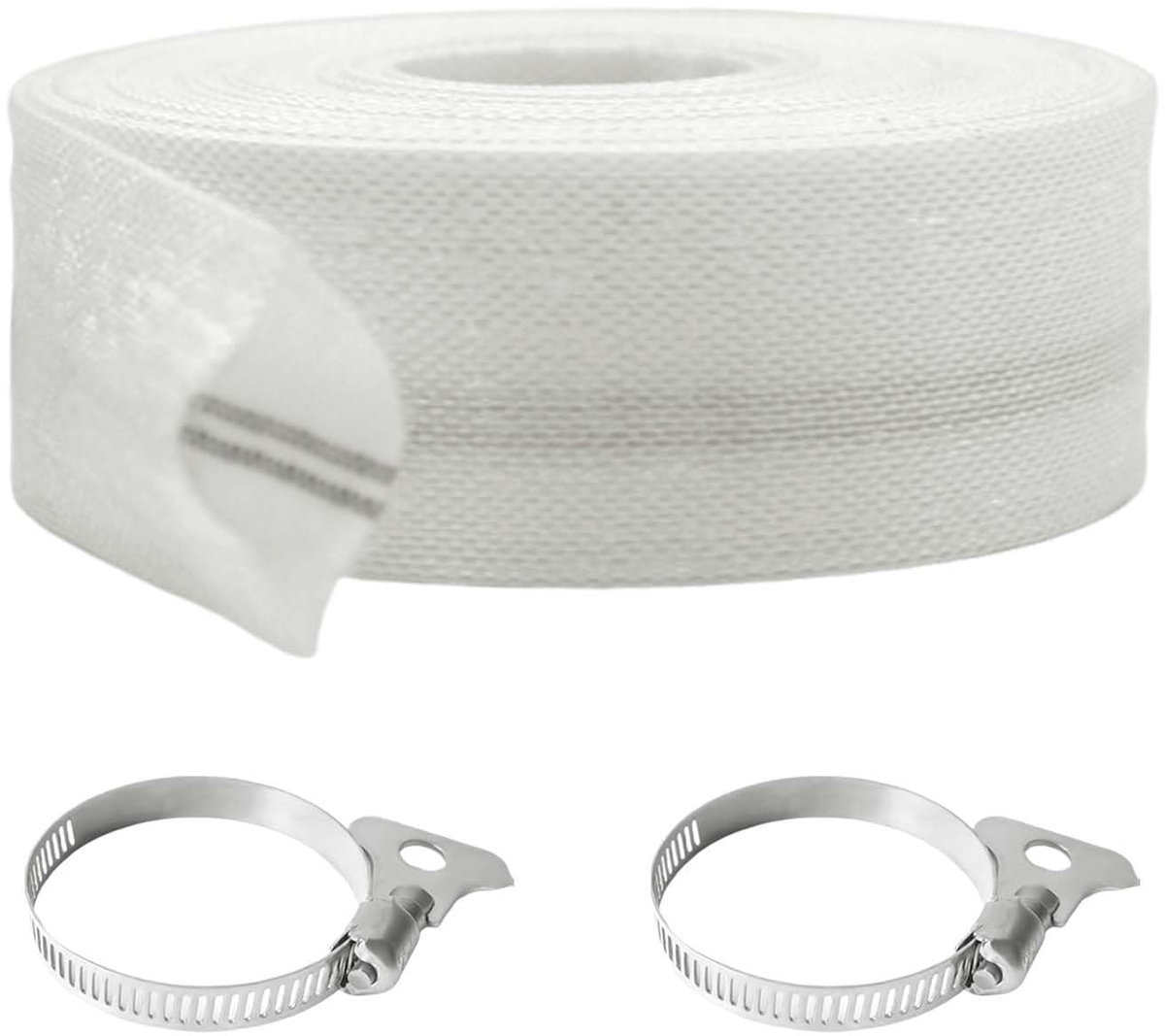 Omgoods - Tuinslang 10 m x 32 mm met Slangklemmen voor Waterafvoer