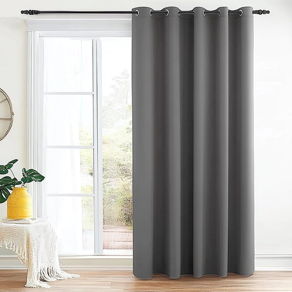 Omgoods - Extra Brede Blackout Gordijn voor Privacy - Ideaal voor Ruimte Scheiding