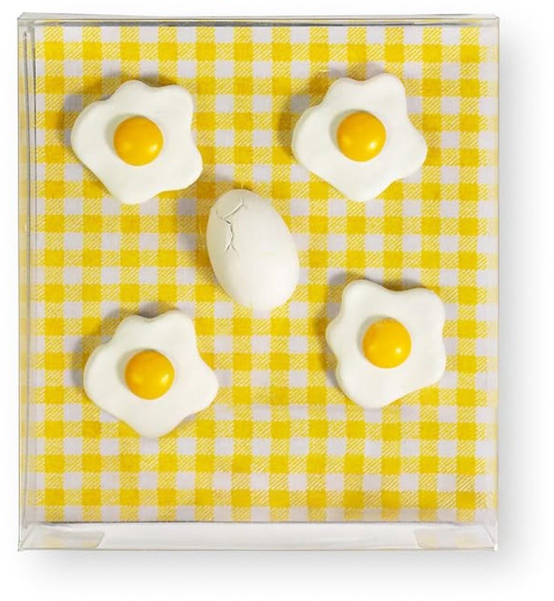 Omgoods - Set van 5 Decoratieve Magneten in Ei-Design - Kleurrijke Koelkastmagneten
