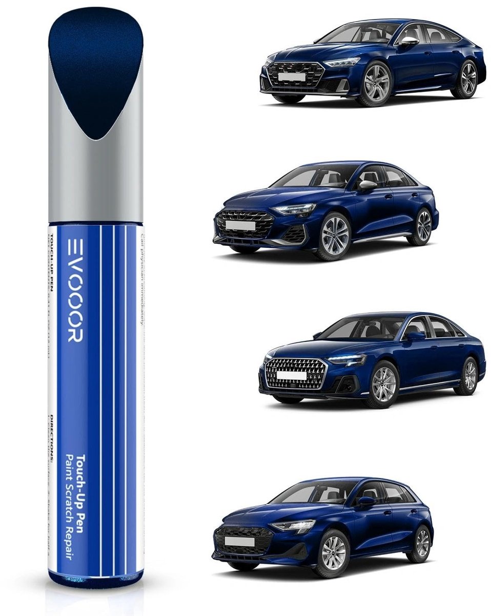 Omgoods - Navarra Blue Metallic Car Paint Retouching voor Audi - Krasherstel en Snelle Oplossing
