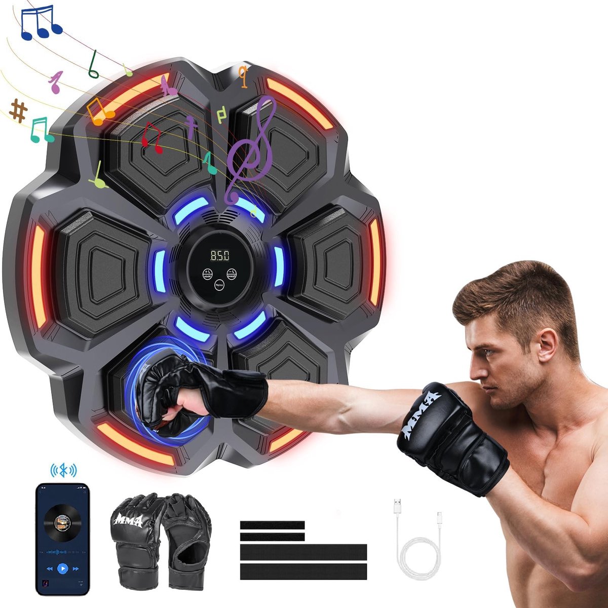 Omgoods - Muziek Boksmachine voor Volwassenen - 9 Snelheden en Bluetooth
