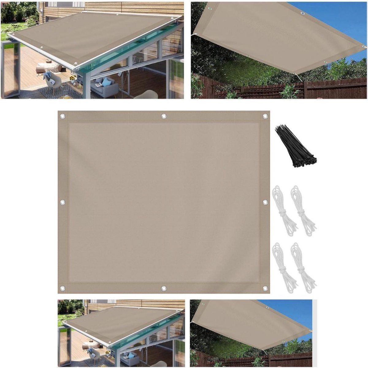 ApexArte® Zonnedoek - Schaduwdoek - Tuin Beschermen - UV Bestendig