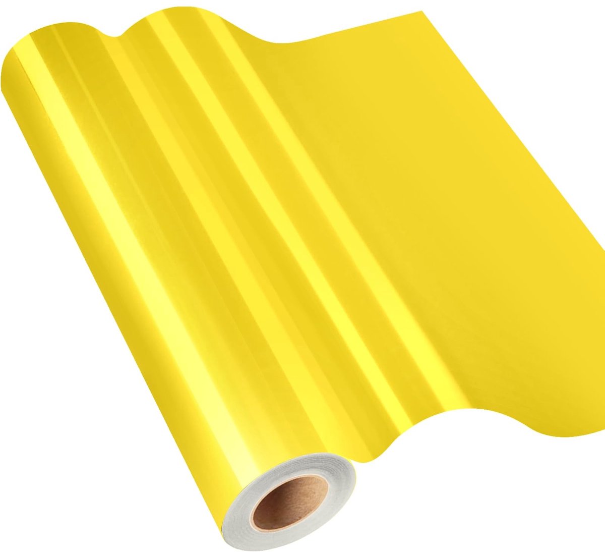 Omgoods - Vinyl Film Plotter Geel 30,5cm x 610cm - Glanzende Plotter Film voor Snijmachines