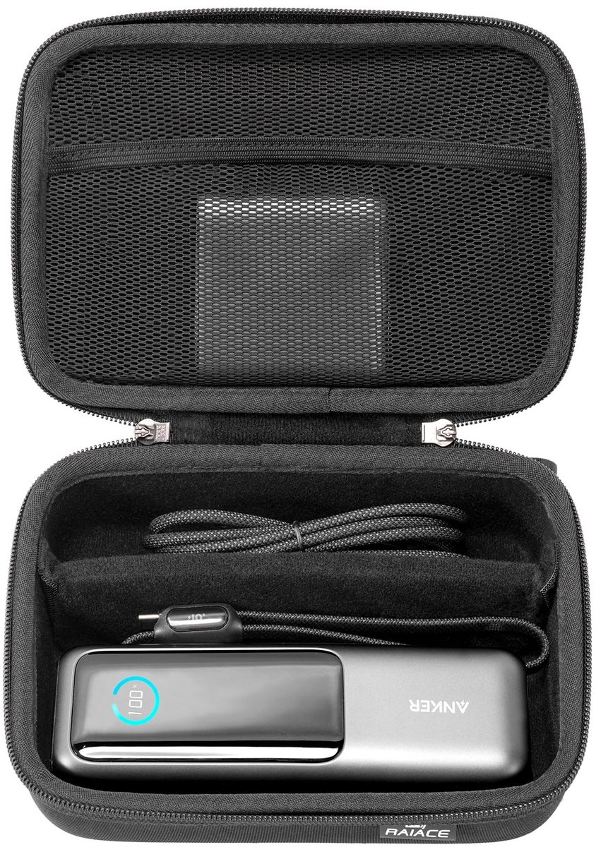 Omgoods - Harde Reis Tas voor Anker 25.000 mAh Powerbank - Inclusief Mesh Vak