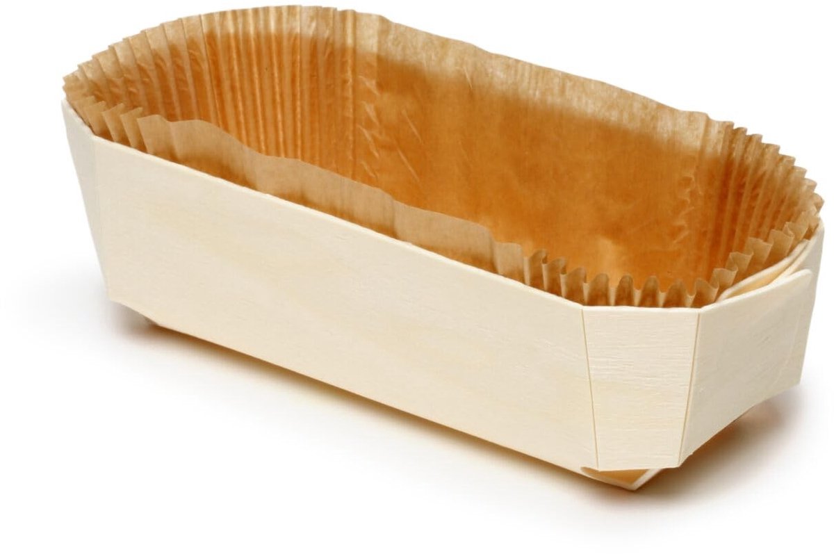 Omgoods - Set van 10 Houten Bakpannen - Ideaal voor de Oven en Magnetron