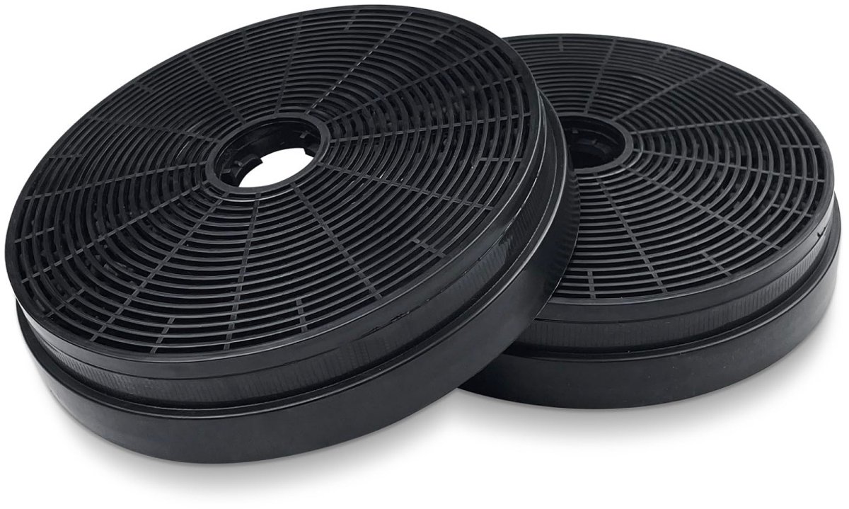 longziming -Koolstoffilters voor Afzuigkap – Actief Koolstoffilter – Vervangingsfilter – Rond Ontwerp – Voor Recirculatie Afzuigkap – Geurfilter – 175 mm – Set van 2
